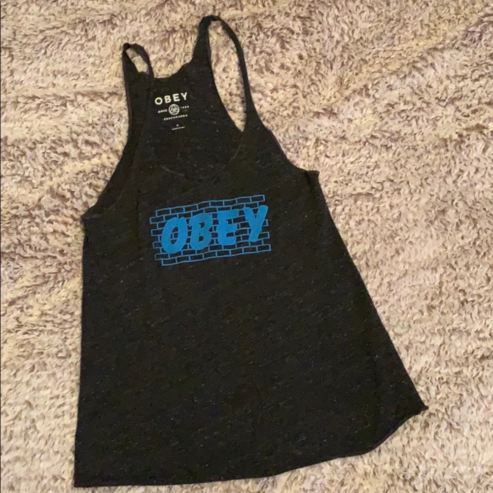 Size small obey tank top